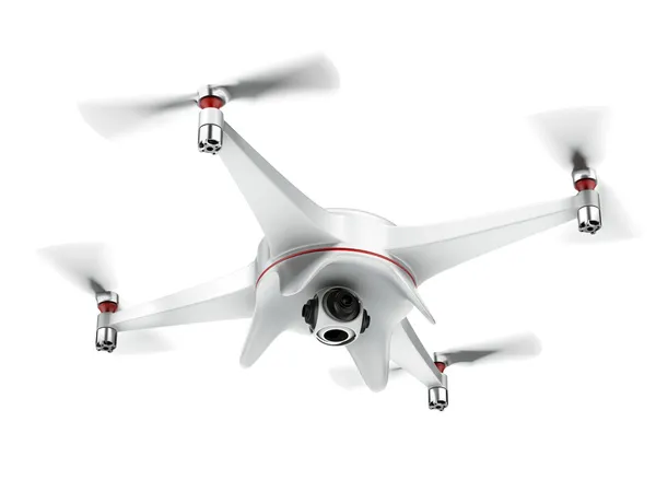 Witte quadrocopter — Stockfoto