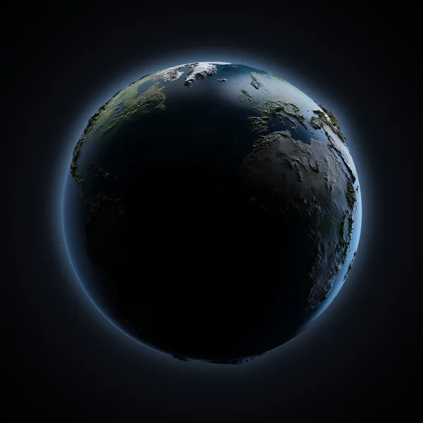 Pământul în spaţiu. Harta Pământului oferită de NASA — Fotografie, imagine de stoc