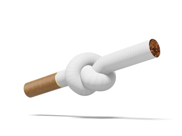 Igarette gekoppeld aan een knoop — Stockfoto