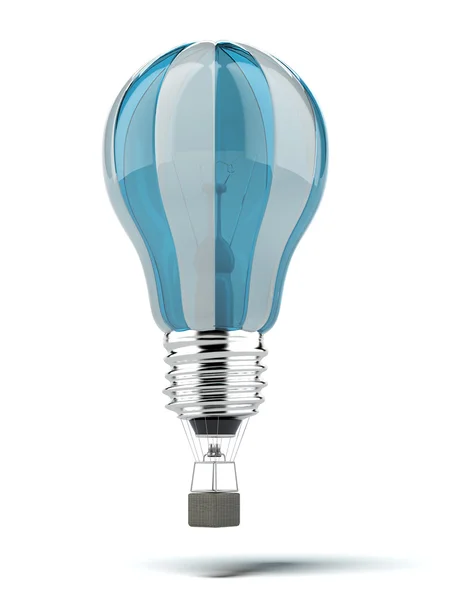 Balão de ar em forma de lâmpada — Fotografia de Stock