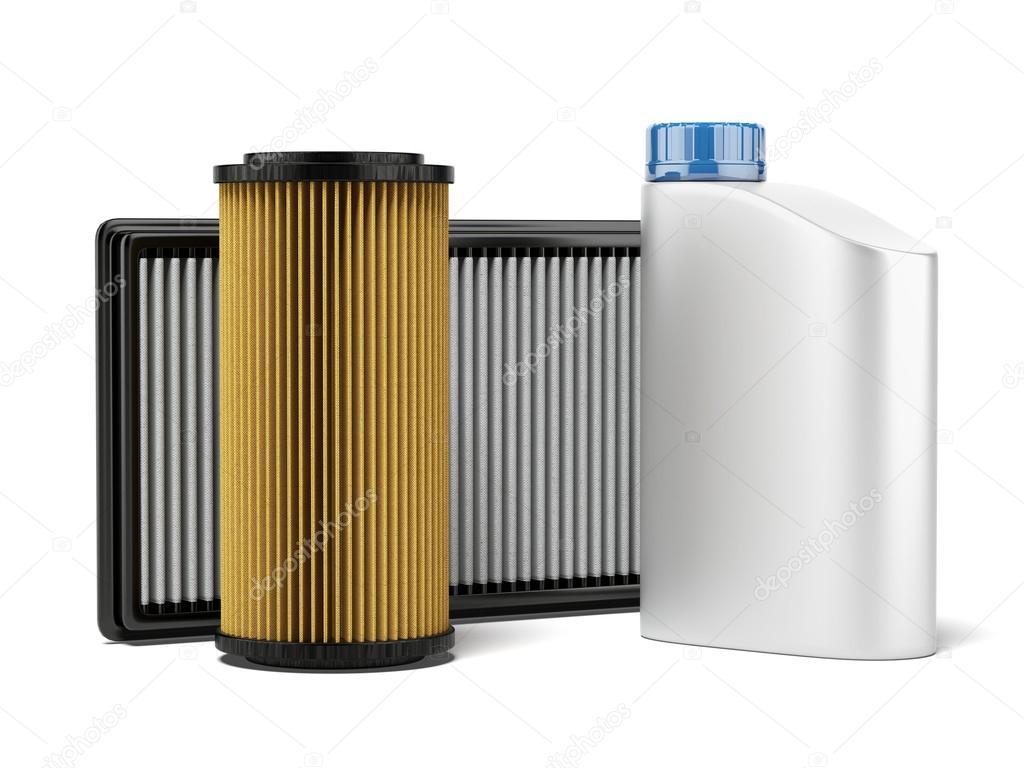 Car filters and motor oil