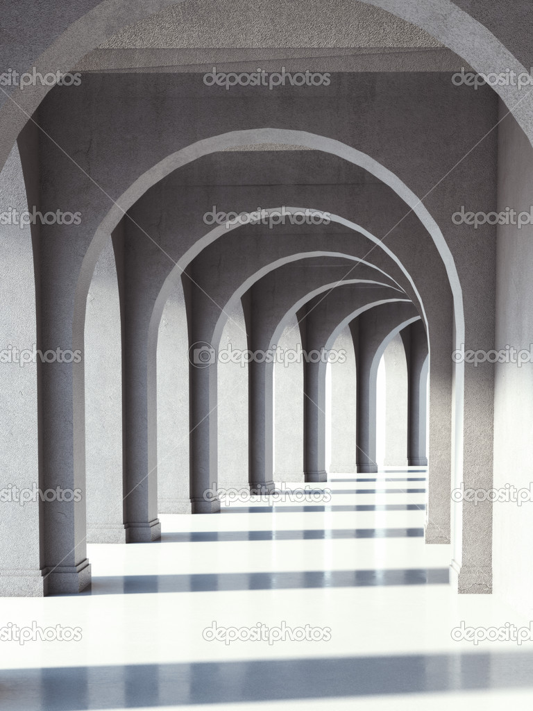 Concrete archway