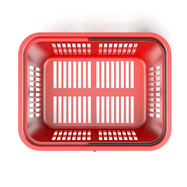 Red shopping basket — Stock Photo, Image