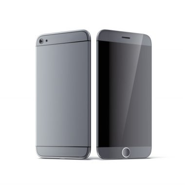 gümüş gri yeni smartphone