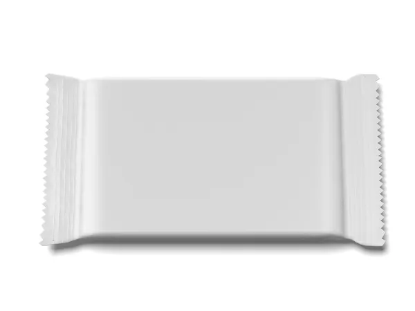 空白的铝箔包 — 图库照片