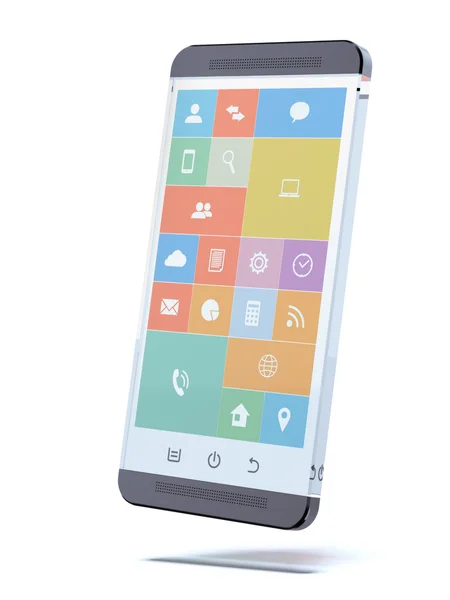 Glazen transparant smartphone — Stockfoto