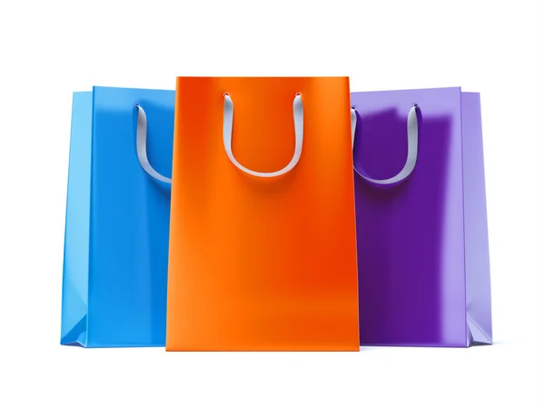 Three paper bags — Stock Photo, Image