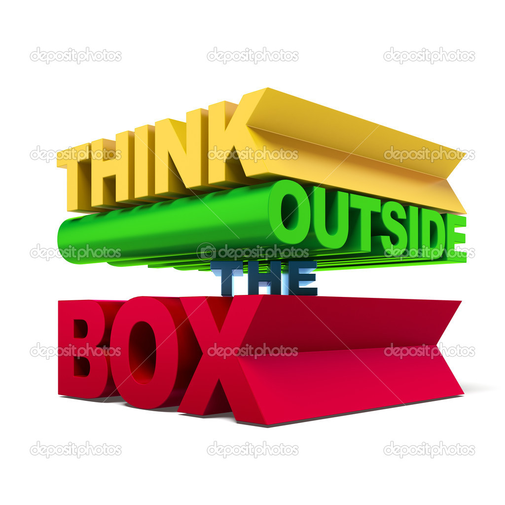 think outside the box text