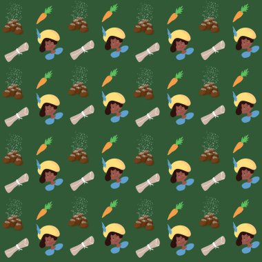 Hollanda bayramı Sinterklaas. Aziz Nicolas Günü. desen 