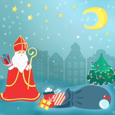 Hollanda bayramı Sinterklaas . 