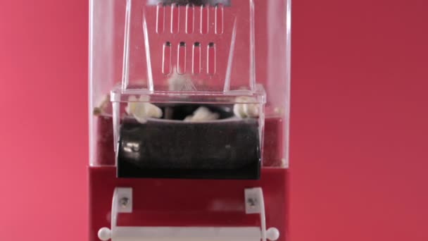 Popcorn Machine Popcorn Made Mini Machine Party Classic Fun Food — Stok video