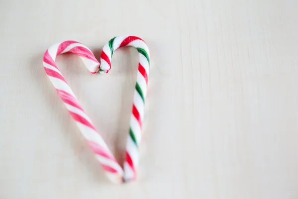 An image of a nice traditional christmas candy heart — Stock Photo, Image