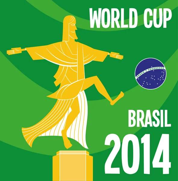 Copa del Mundo Brasil 2014 . — Vector de stock