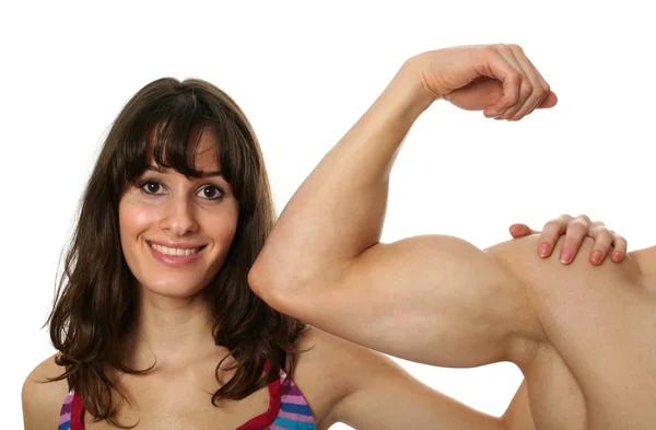 Böjd biceps — Stockfoto