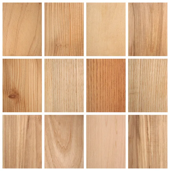 Tekstur kayu yang berbeda Stok Gambar