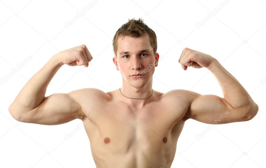 Flexing Biceps