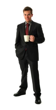 çay bardağı ile Genç İşadamları