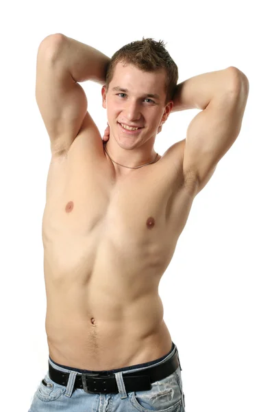 Étirement musculaire homme — Photo