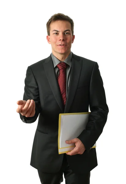 Young Businessmen with Documents — Stock Photo, Image