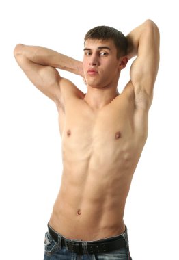 genç seksi adam