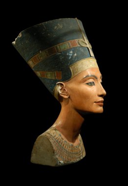 Kara Kraliçe nefertiti izole