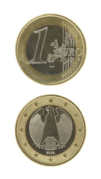 Ein-Euro-Münze — Stockfoto