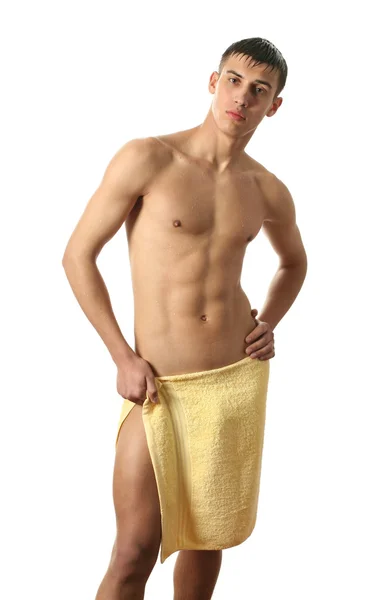 Mokré sexy muž — Stock fotografie