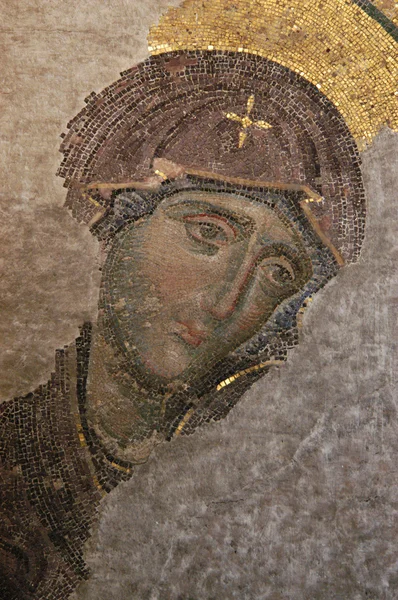 Byzantine Mosaic of the Virgin — Stock Photo, Image