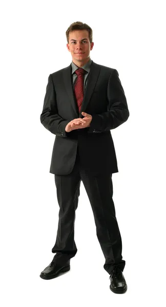 Young attractive businessman standing — Stock Photo, Image