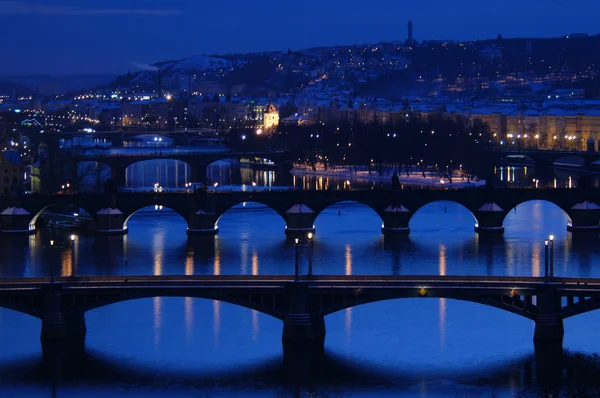 Prague Bridges — Stock Photo, Image