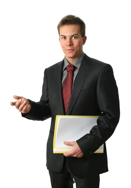 Young Businessmen with Documents — Stock Photo, Image