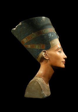 Kara Kraliçe nefertiti izole