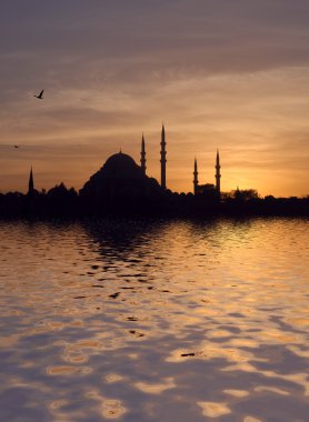 Gün batımında Süleyman Camii