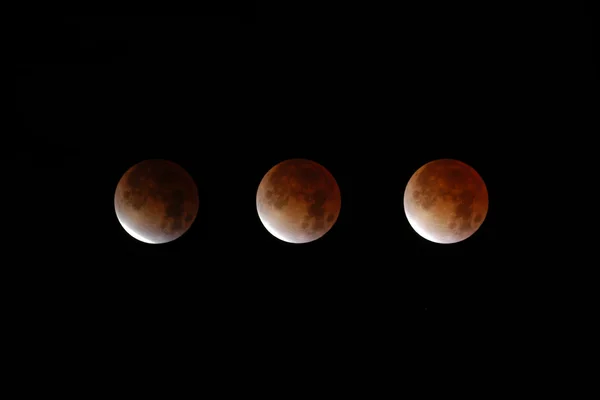 Повне місячне затемнення — стокове фото