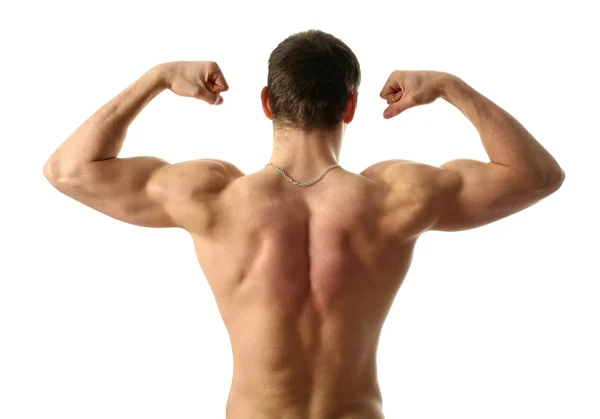 Flexing Biceps Stock Image