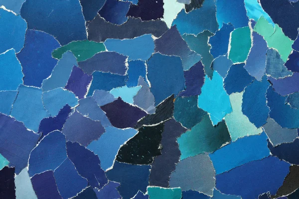 Strappato texture carta blu — Foto Stock