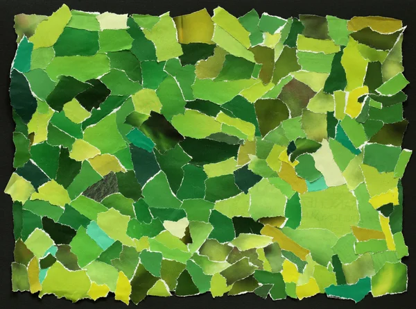 Green texture of torn paper — Stock Photo, Image