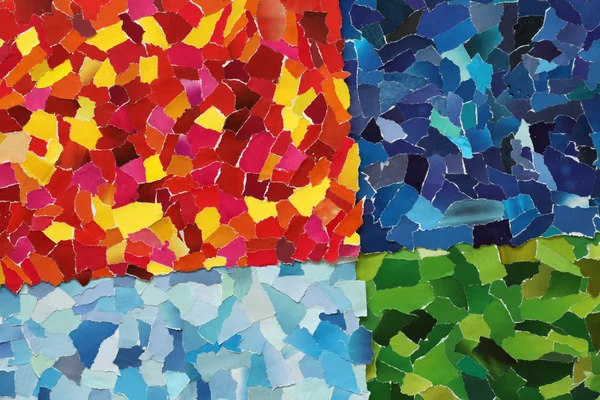 Texture colorata fatta di carta strappata — Foto Stock