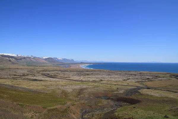 De kustlijn van IJsland Rechtenvrije Stockafbeeldingen