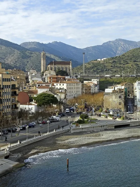 Portbou vista aerea — Foto Stock