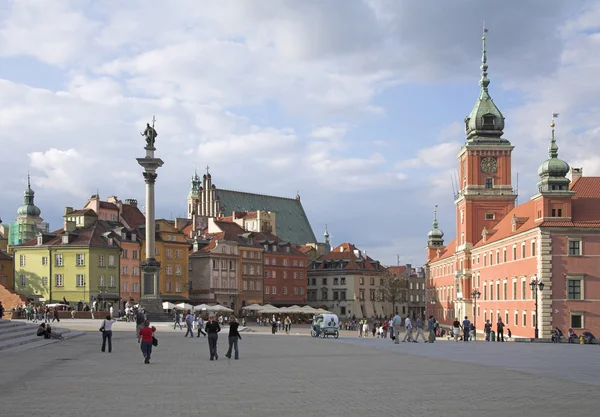 Sigismund sütun castle Square, Varşova — Stok fotoğraf