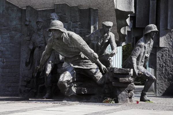 Varsavia monumento alla rivolta Fotografia Stock