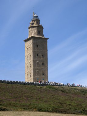 La Coru Hercule'nın kule görünümünde? a, Galiçya.