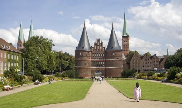 güzel şehir, lubeck Holsten kapısı.