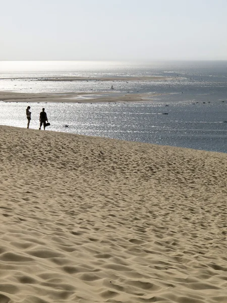 W wydmy dune du pilat, Francja — Zdjęcie stockowe