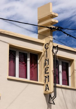 ceret içinde eski sinema cephe