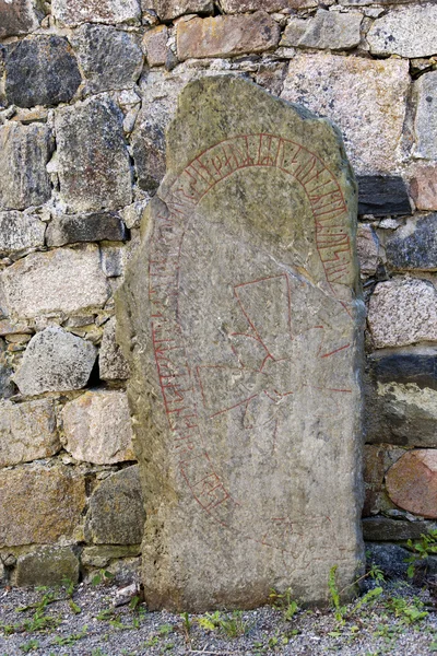 Pedra em Sigtuna, Suecia — Fotografia de Stock