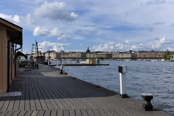 En brygga i stockholm — Stockfoto