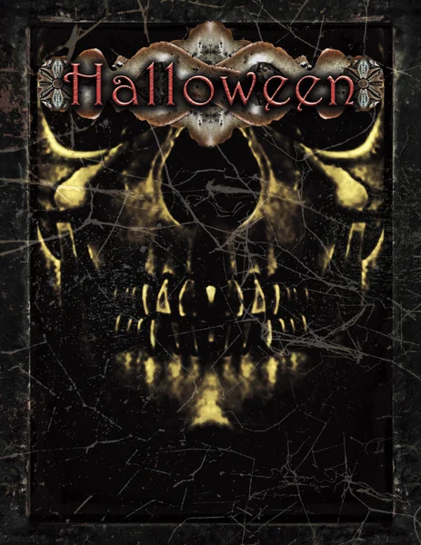 Plantilla de cartel oscuro de Halloween —  Fotos de Stock