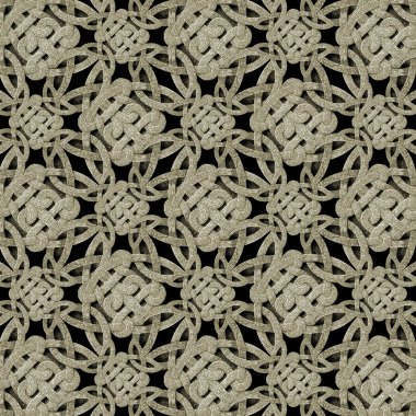 siyah arka planda antik süs taş desen